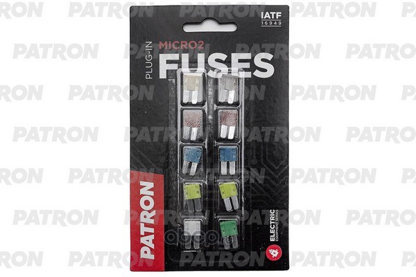 Предохранители к-кт MICRO2 Plug-In Fuses (5Ax1 7.5Ax1 10Ax2 15Ax2 20Ax2 25Ax1 30Ax1) PATRON PFS007