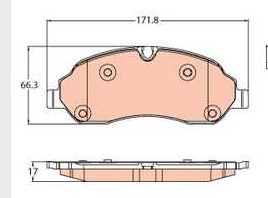 Колодки тормозные передние дисковые (премиум) Transit 2.0/2.2 12> (односкат) (30-35 тыс.км) SHTEIER SHT 041-03-008