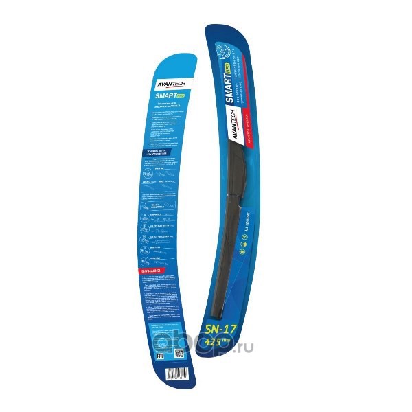 Щетка стеклоочистителя бескаркас. Avantech Smart NEO 425мм (17) крепление крючок SN17