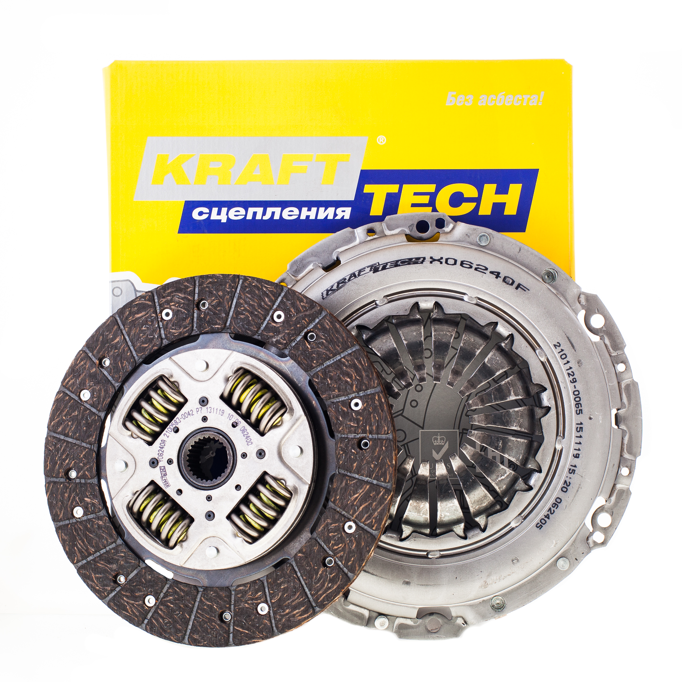 Сцепление комплект 240 mm без подшипника MB Sprinter 1.8-2.206- KRAFTTECH W09240A9