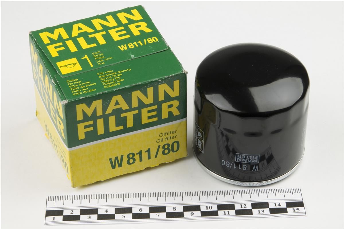 Фильтр масляный (низкий H=66mm) Sonata/Accent/Lantra KIA Rio 3/Cerato MITSUBISHI Galant/Pajero (06-) MANN FILTER W81180